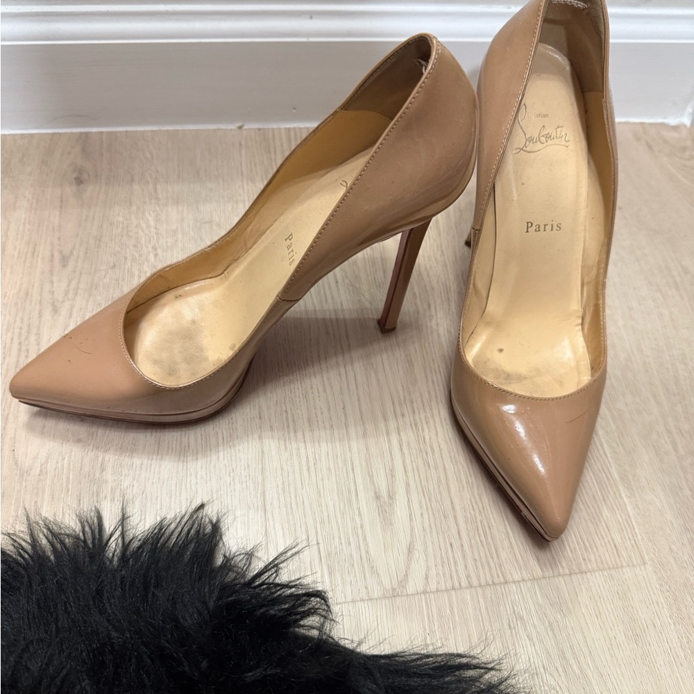 Christian Louboutin Nude Stiletto Heels